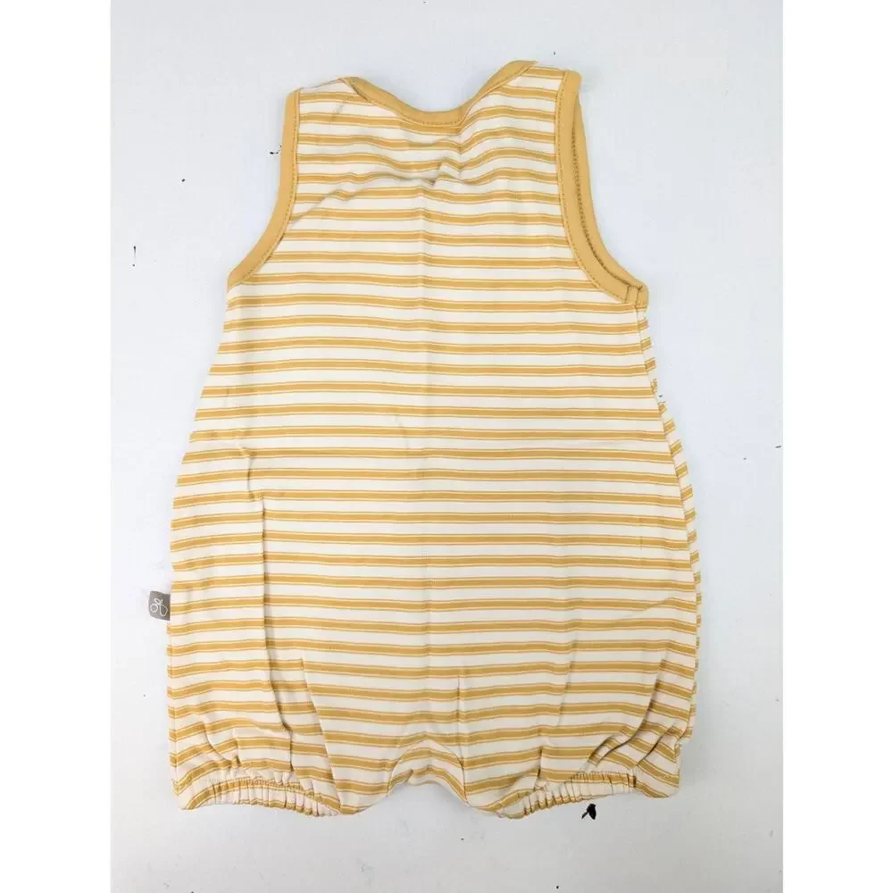 Goumi 3-6 Months Sunshine Stripe Tank Romper